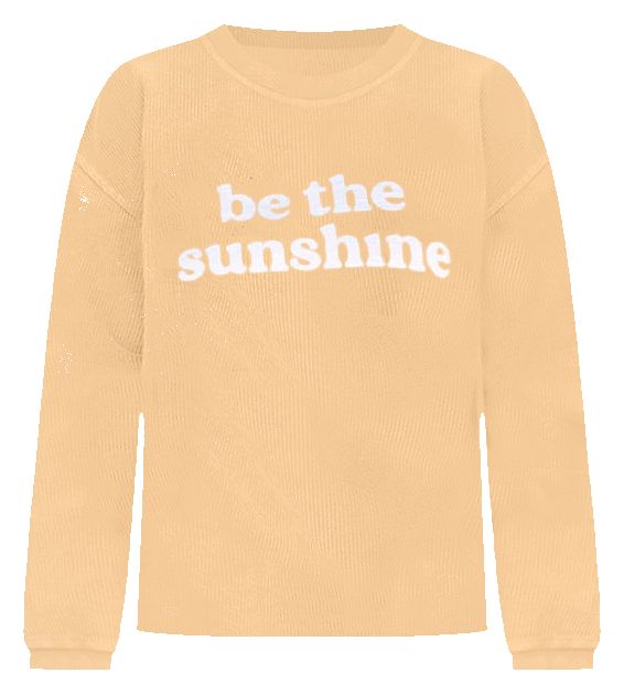 Be The Sunshine Gold Corded Graphic Sweatshirt FINAL SALE sold by Pink Lily product image thumbnail 3