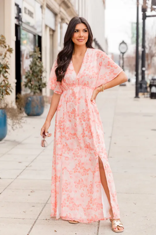 Take You Out Orange Maxi Dress FINAL SALE sold by Pink Lily