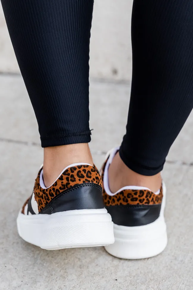 Cleo Leopard Print And Black Star Sneakers FINAL SALE sold by Pink Lily product image thumbnail 3