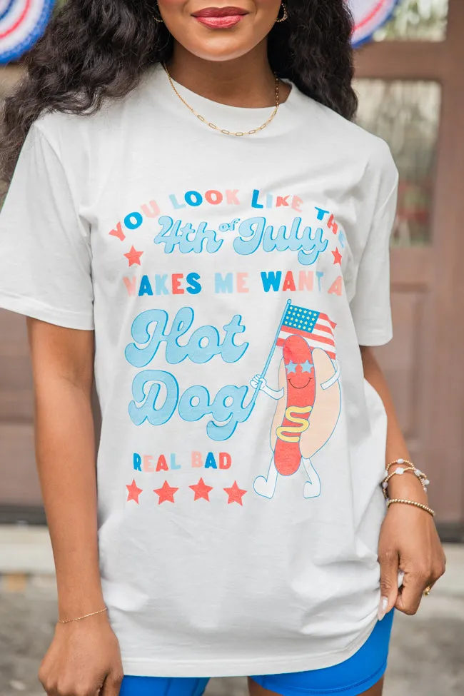 I Look Like the 4th Of July White Graphic Tee sold by Pink Lily product image thumbnail 3