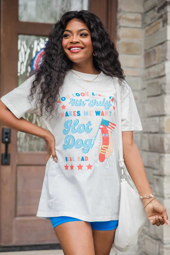 I Look Like the 4th Of July White Graphic Tee sold by Pink Lily product image thumbnail 4
