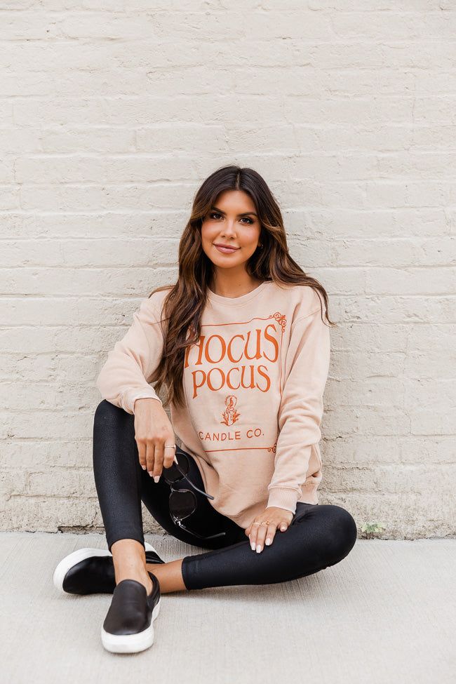 Hocus Pocus Candle Co Gold Graphic Sweatshirt sold by Pink Lily product image thumbnail 3