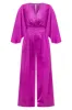 Talking To You Magenta Smocked Waist Jumpsuit FINAL SALE sold by Pink Lily
