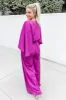 Talking To You Magenta Smocked Waist Jumpsuit FINAL SALE sold by Pink Lily