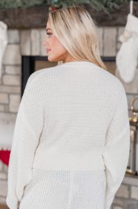 Cozy Daydream Cream Lounge Sweater Top sold by Pink Lily
