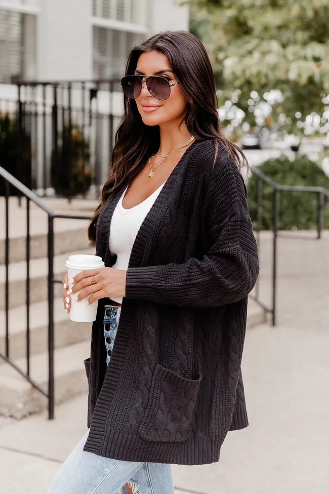 Won't Change My Heart Black Cardigan sold by Pink Lily product image thumbnail 3