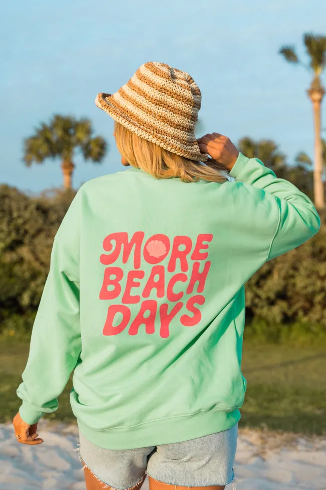 More Beach Days Lime Oversized Graphic Sweatshirt sold by Pink Lily
