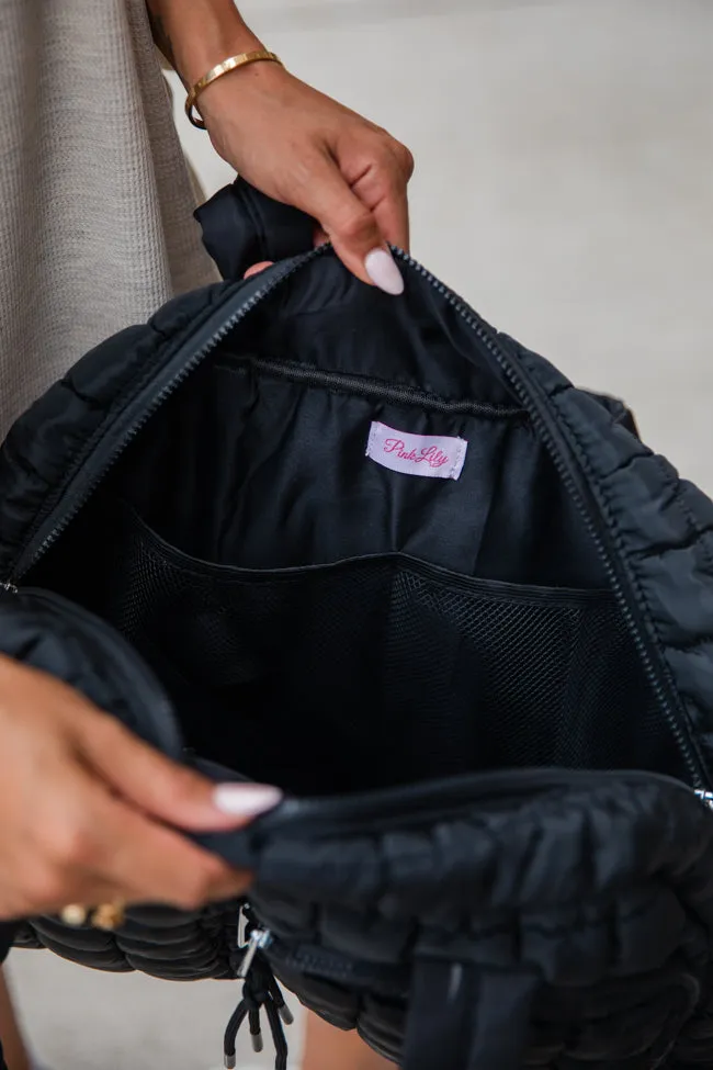 Quilted Black Weekender DOORBUSTER sold by Pink Lily product image thumbnail 3
