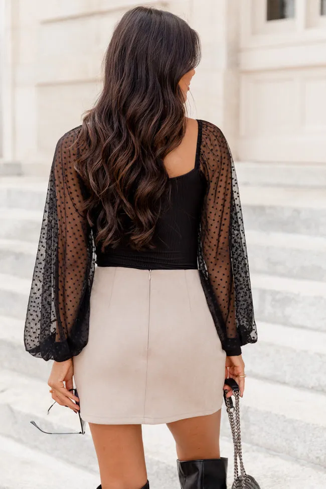 Tried Your Best Black Swiss Dot Bodysuit SALE sold by Pink Lily product image thumbnail 4