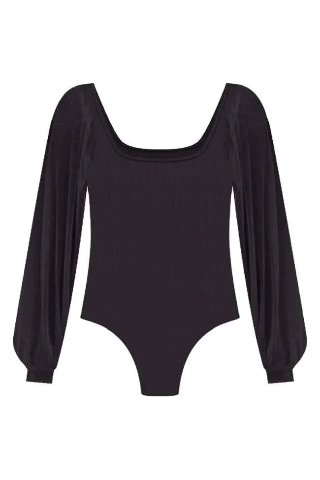 Tried Your Best Black Swiss Dot Bodysuit SALE sold by Pink Lily product image thumbnail 5