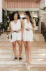 Sun And Done Linen Button Up Romper FINAL SALE sold by Pink Lily