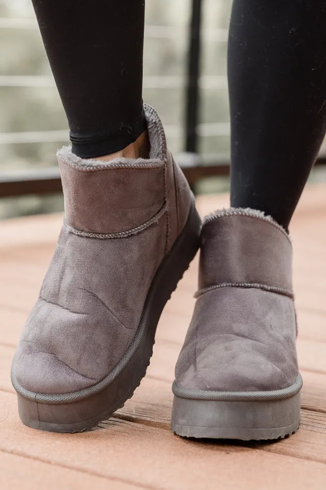 Elsa Grey Ultra Mini Platform Boot sold by Pink Lily product image thumbnail 2