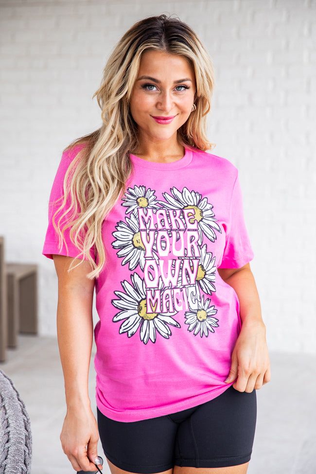 Make Your Own Magic Pink Graphic Tee sold by Pink Lily