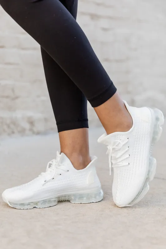 Maxi White Air Sole Sneakers FINAL SALE sold by Pink Lily