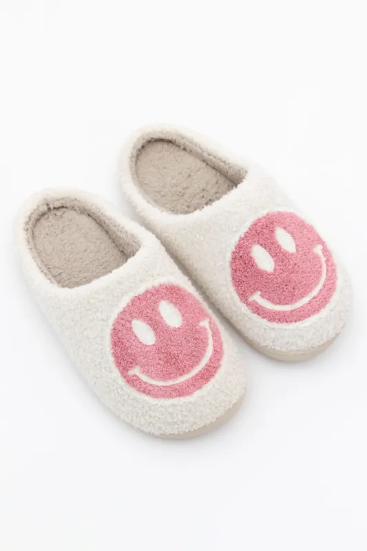 Pink Smiley Slippers sold by Pink Lily