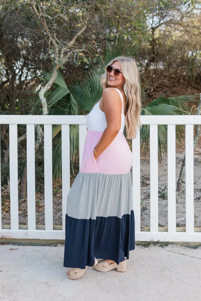 Expressions Of Love Colorblock Tiered Maxi Dress SALE sold by Pink Lily product image thumbnail 5