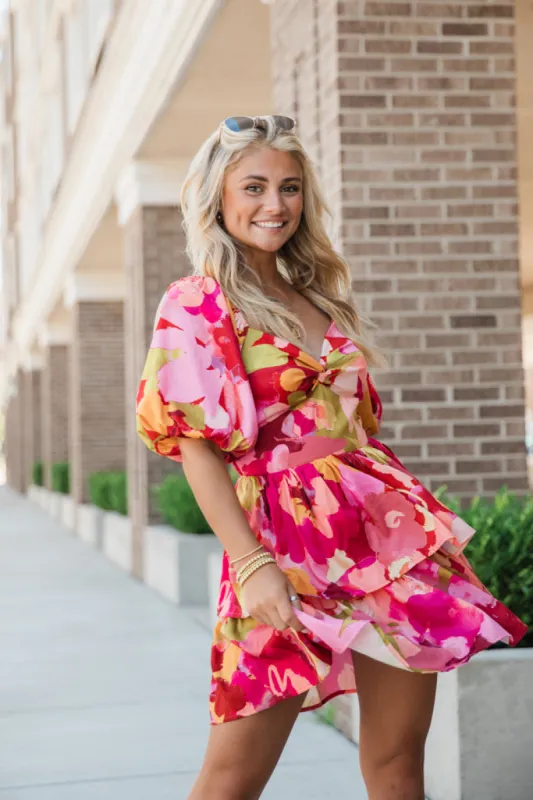 Stand Your Ground Multi Printed Mini Dress FINAL SALE made by Flying Tomato
