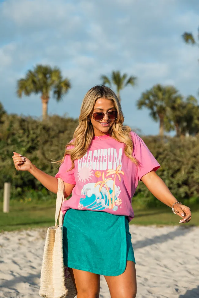 Beach Bum Hot Pink Oversized Graphic Tee sold by Pink Lily product image thumbnail 4
