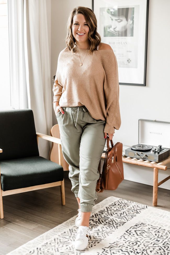 Lost Hope Taupe Pullover Knit Sweater FINAL SALE sold by Pink Lily product image thumbnail 4