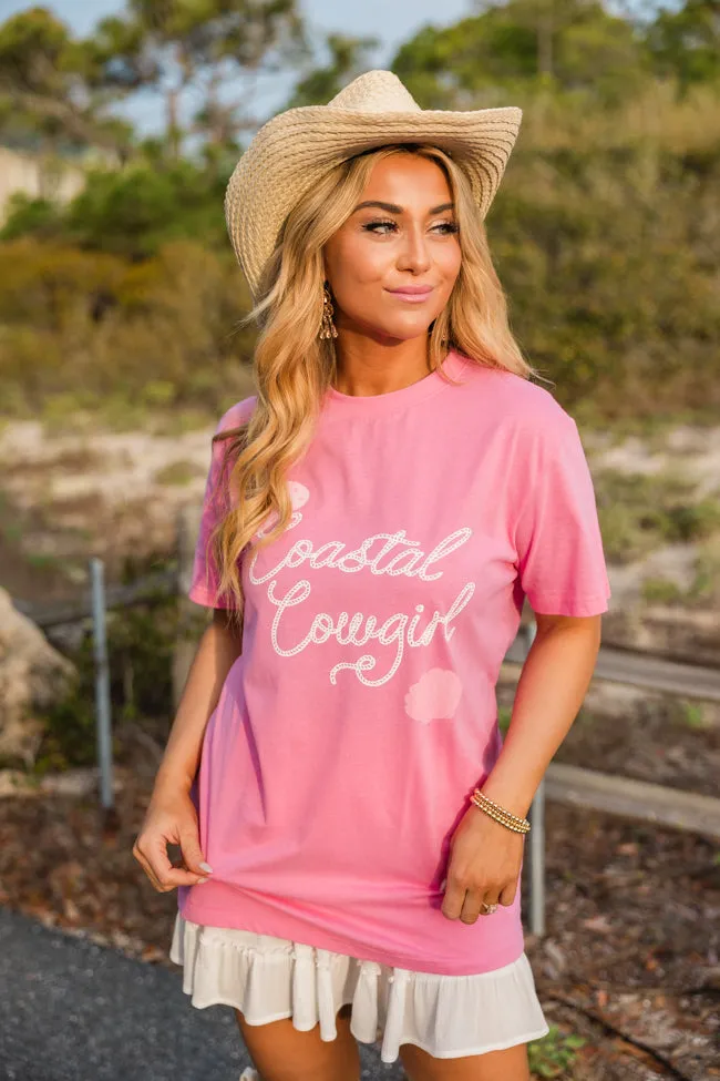 Coastal Cowgirl Hot Pink Graphic Tee sold by Pink Lily product image thumbnail 4