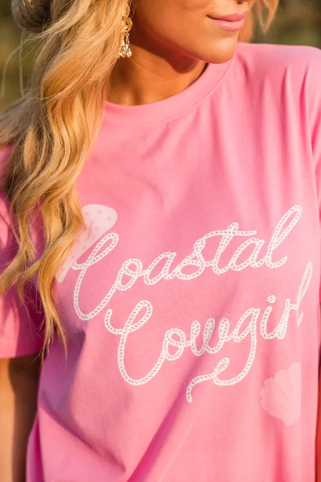 Coastal Cowgirl Hot Pink Graphic Tee sold by Pink Lily product image thumbnail 3