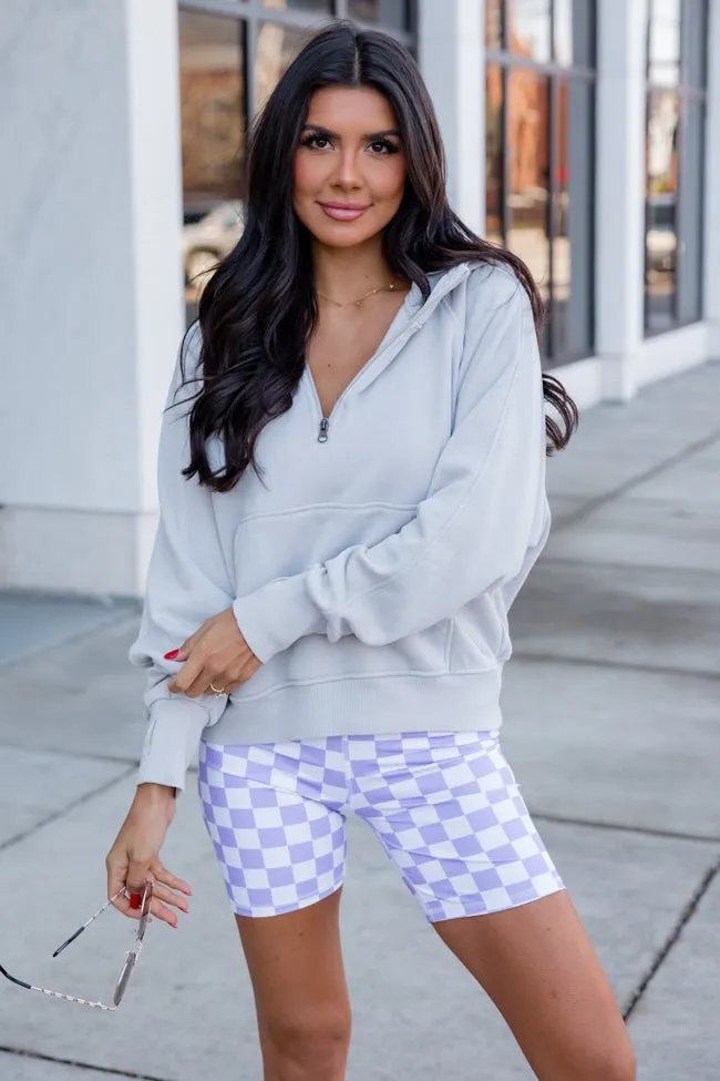 Learn As You Go Grey Quarter Zip Pullover FINAL SALE sold by Pink Lily