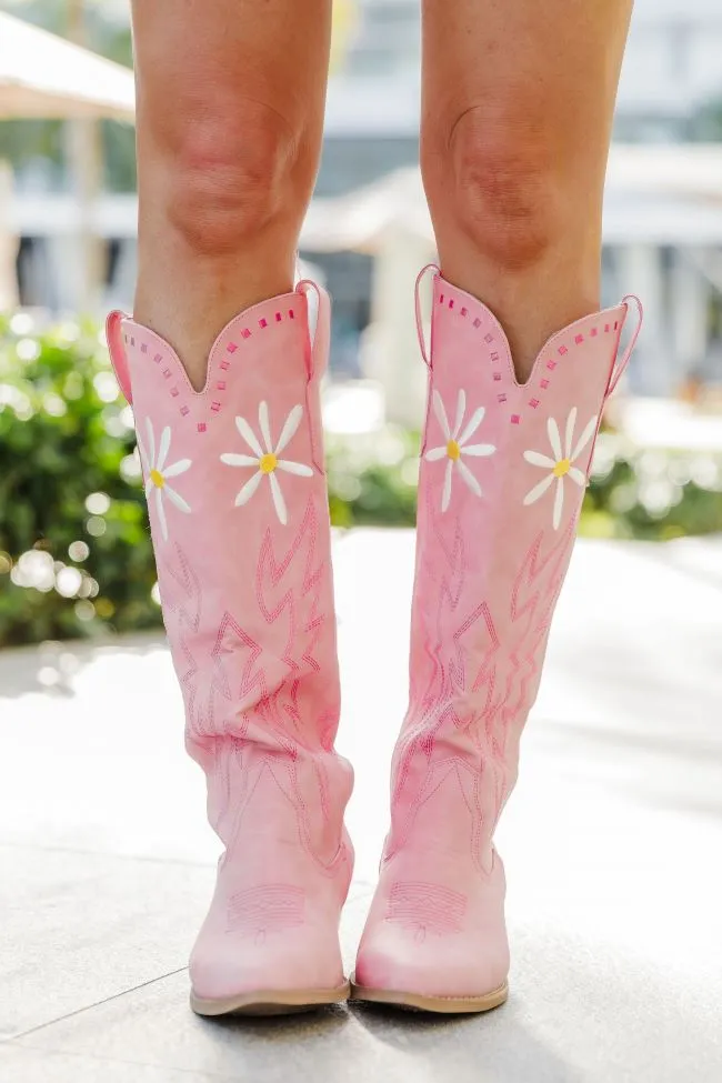 Sand In My Boots Daisy Pink Boots Krista Horton X Pink Lily sold by Pink Lily product image thumbnail 3