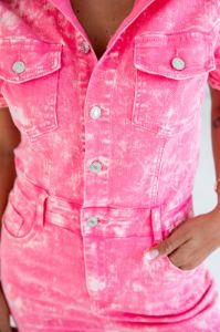 Here With You Bright Pink Jumpsuit FINAL SALE sold by Pink Lily