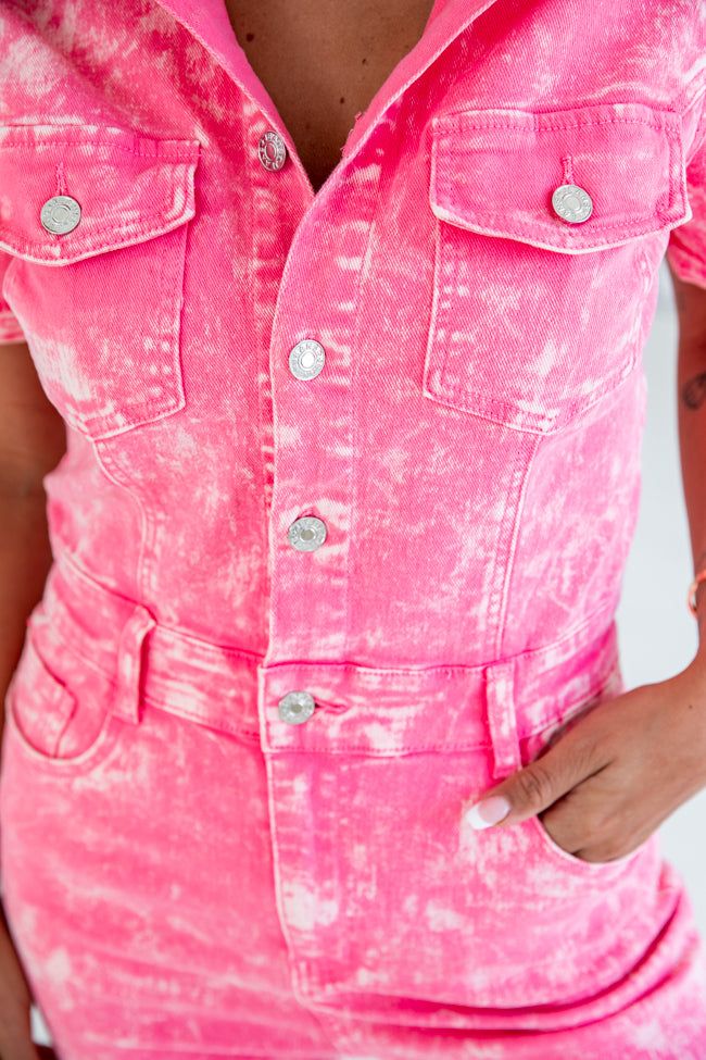 Here With You Bright Pink Jumpsuit FINAL SALE sold by Pink Lily product image thumbnail 3