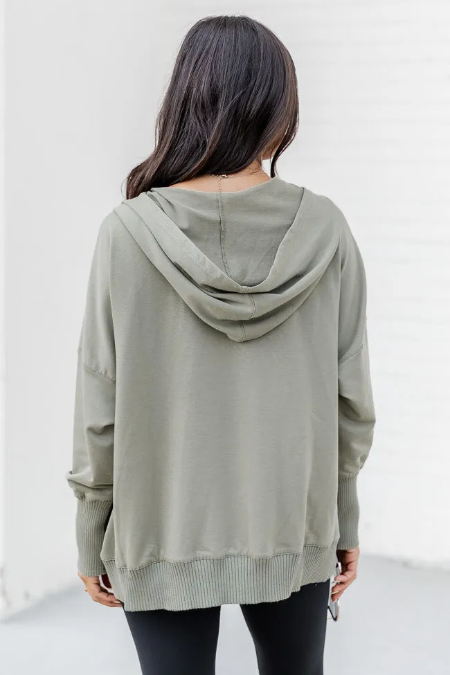 Find You Well Olive Hooded Pullover sold by Pink Lily product image thumbnail 4