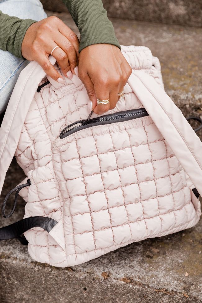 Nude Puffy Backpack sold by Pink Lily product image thumbnail 5