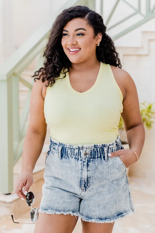 This Isn't Over Yellow Ribbed Halter Bodysuit FINAL SALE sold by Pink Lily product image thumbnail 3