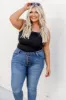 You Know Better Black Ribbed Layering Tank FINAL SALE sold by Pink Lily