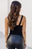 You Know Better Black Ribbed Layering Tank FINAL SALE sold by Pink Lily