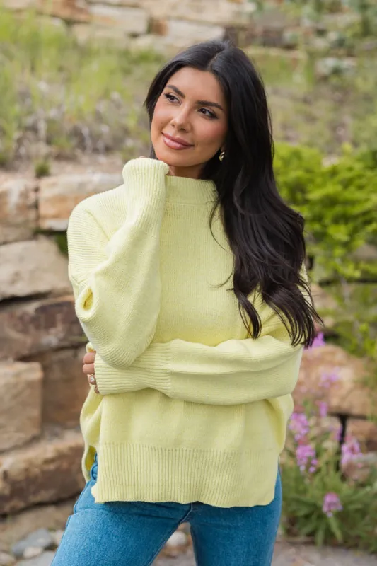 A Great Escape Yellow Oversized Sweater FINAL SALE sold by Pink Lily