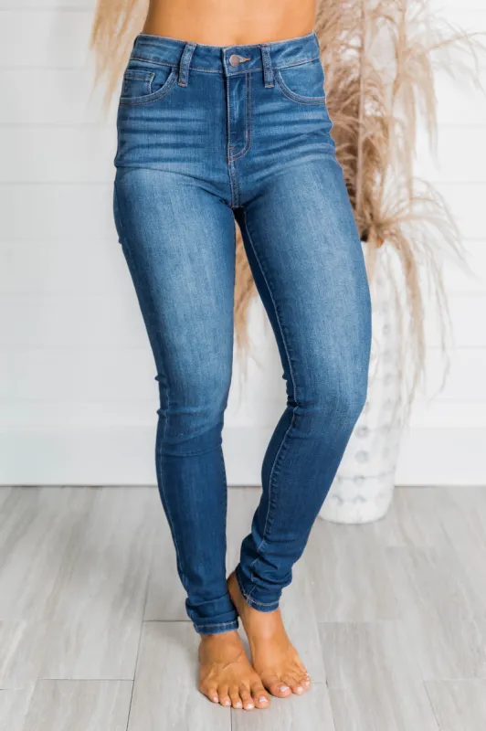Willa Medium Wash Skinny Jeans FINAL SALE sold by Pink Lily