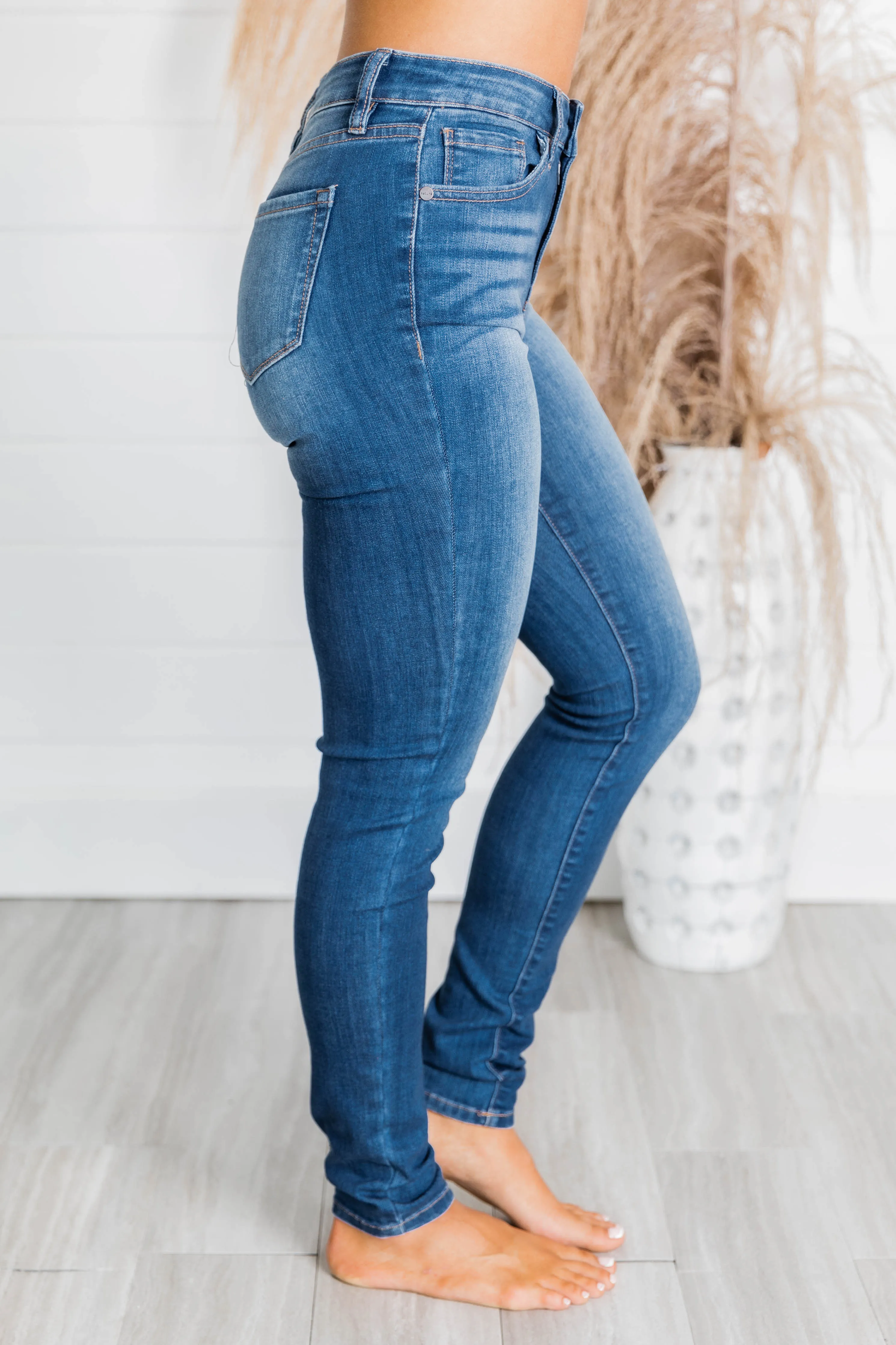 Willa Medium Wash Skinny Jeans FINAL SALE sold by Pink Lily product image thumbnail 4