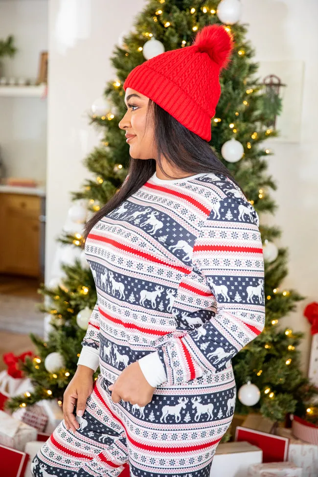 Holly And Jolly Charcoal Christmas Print Pajama Top FINAL SALE sold by Pink Lily product image thumbnail 3