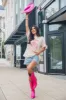 Break Horses Not Hearts Ivory Oversized Graphic Tee sold by Pink Lily