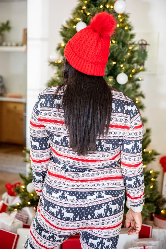 Holly And Jolly Charcoal Christmas Print Pajama Top FINAL SALE sold by Pink Lily product image thumbnail 4