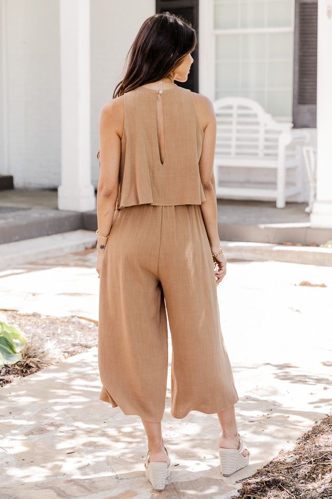 Never Wanna Leave Mocha Jumpsuit FINAL SALE sold by Pink Lily product image thumbnail 4