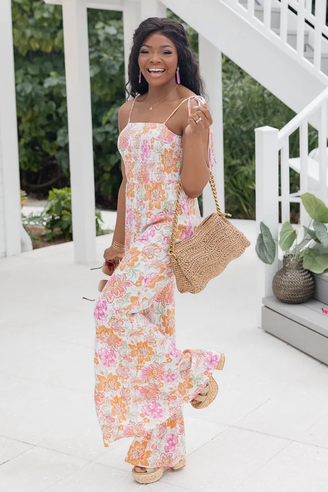 Aware Of This Multi Floral Flare Leg Jumpsuit FINAL SALE sold by Pink Lily product image thumbnail 2