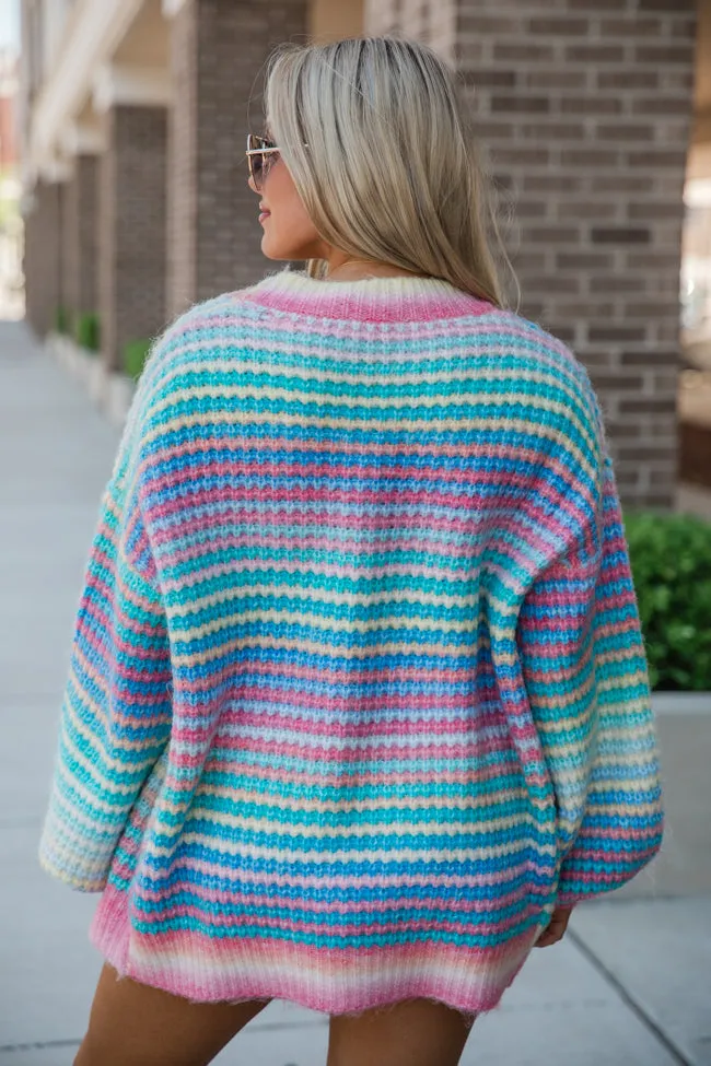 Authentic Affection Multi Striped Cardigan FINAL SALE sold by Pink Lily product image thumbnail 5