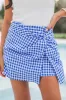 Light Up The Sky Blue Gingham Skort FINAL SALE sold by Pink Lily