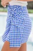 Light Up The Sky Blue Gingham Skort FINAL SALE sold by Pink Lily