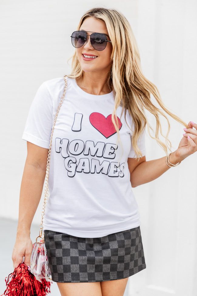 I Heart Home Games White Graphic Tee sold by Pink Lily product image thumbnail 5