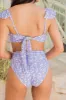 Summer Bliss Lilac Floral High Rise Bikini Bottoms FINAL SALE sold by Pink Lily