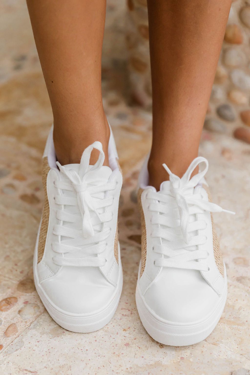 Carmella Raffia/White Sneakers FINAL SALE sold by Pink Lily product image thumbnail 2