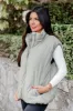 My Eyes On You Olive Oversized Puffer Vest FINAL SALE sold by Pink Lily