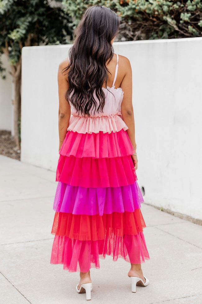 Find Myself Multi Color Tiered Tulle Dress FINAL SALE sold by Pink Lily product image thumbnail 3